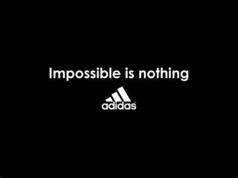 slogan adidas impossible is nothing